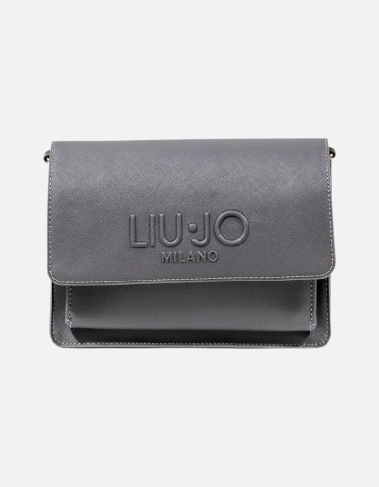 Automatic Button Shoulder Bag Women - Grey