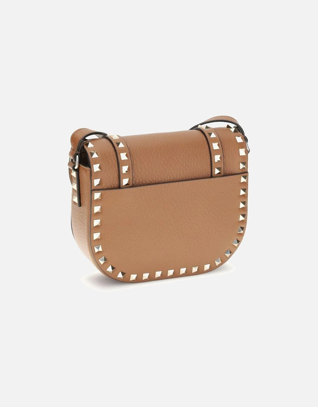 Rockstud Small Messenger Shoulder Bag with Studs Women - Beige