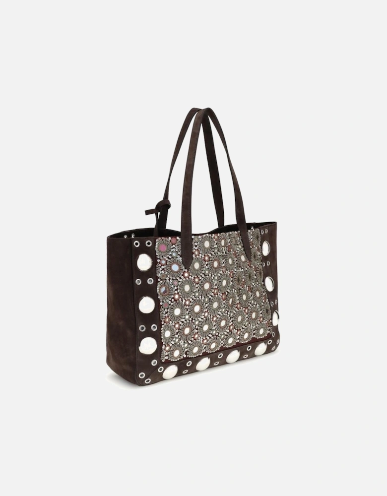 Nellcote Medium Tote Bag with Embroidered Detailing Women - Brown