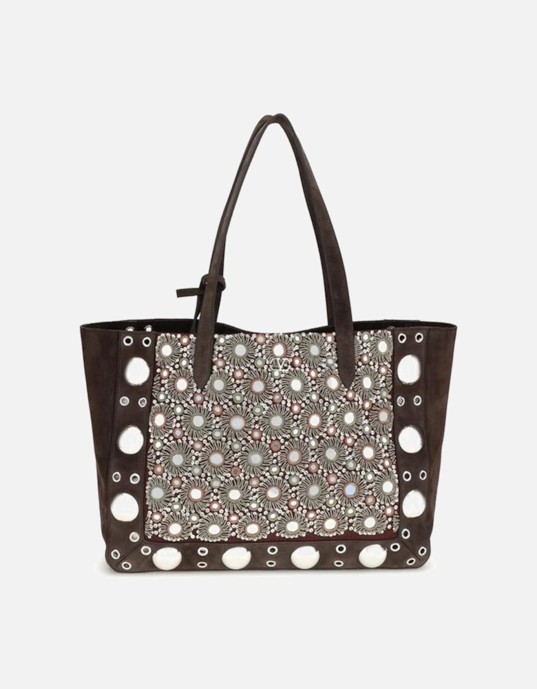 Nellcote Medium Tote Bag with Embroidered Detailing Women - Brown