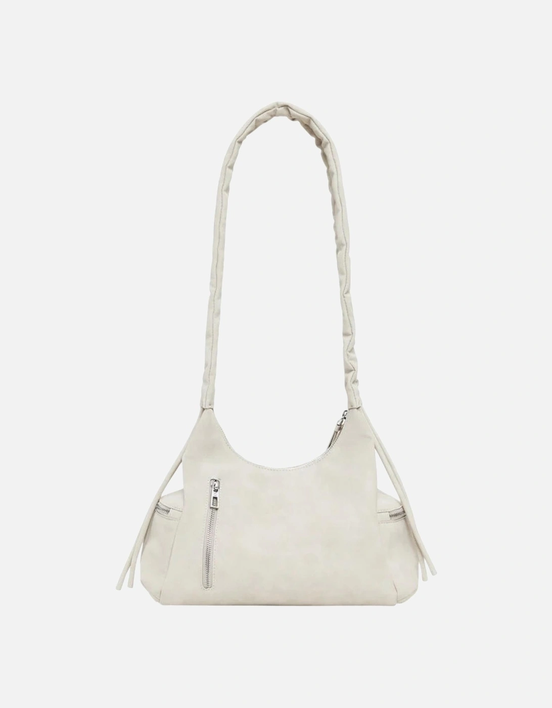 Handbag with Shoulder Strap and Zip Fastening Women - Beige Bags