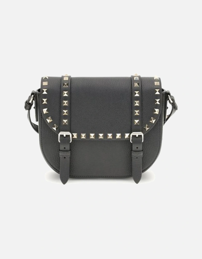 Rockstud Embellished Small Messenger Shoulder Bag Women - Beige