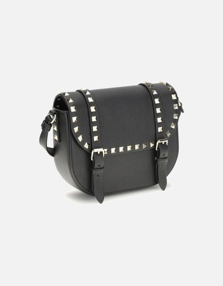 Rockstud Embellished Small Messenger Shoulder Bag Women - Beige