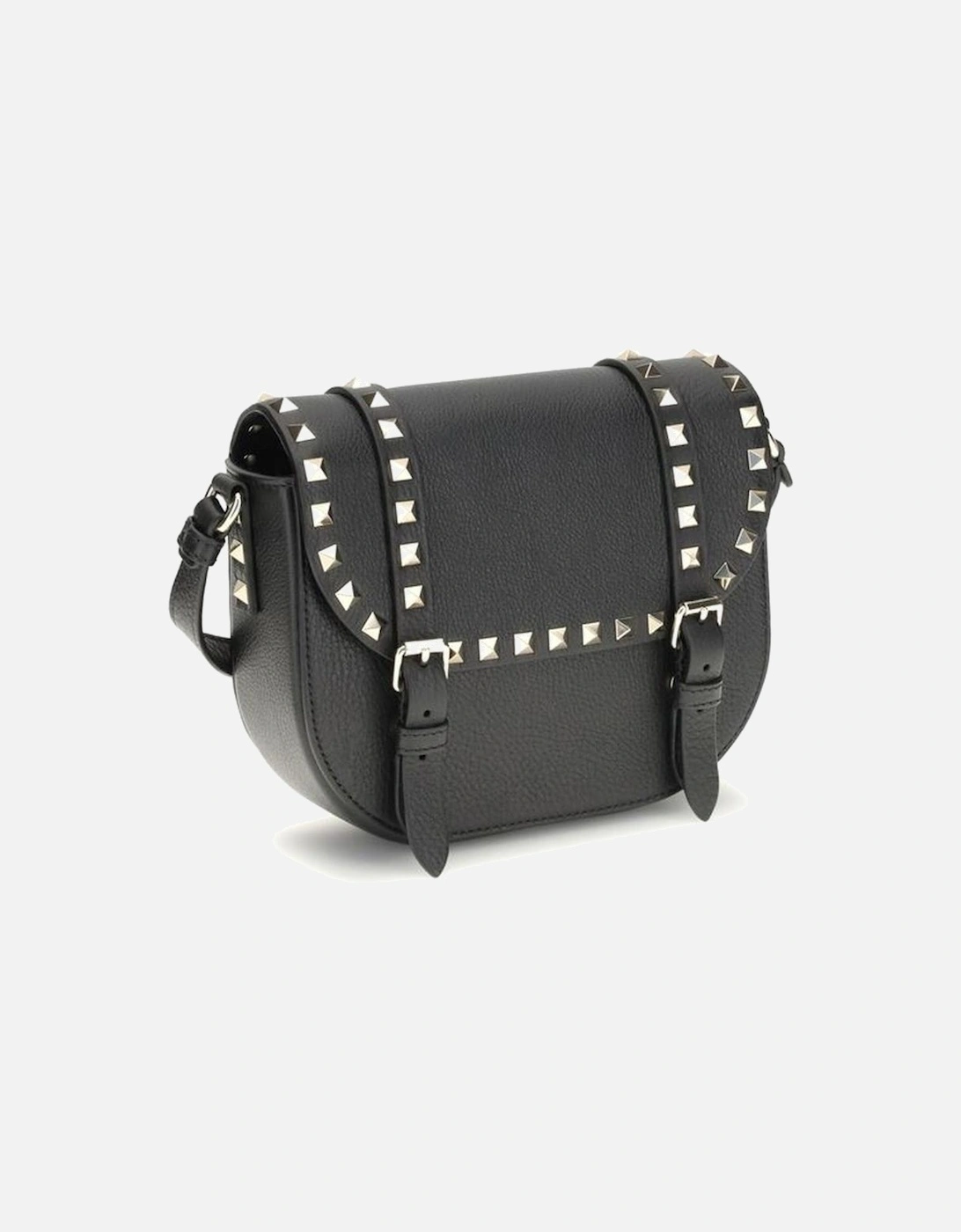 Rockstud Embellished Small Messenger Shoulder Bag Women - Beige