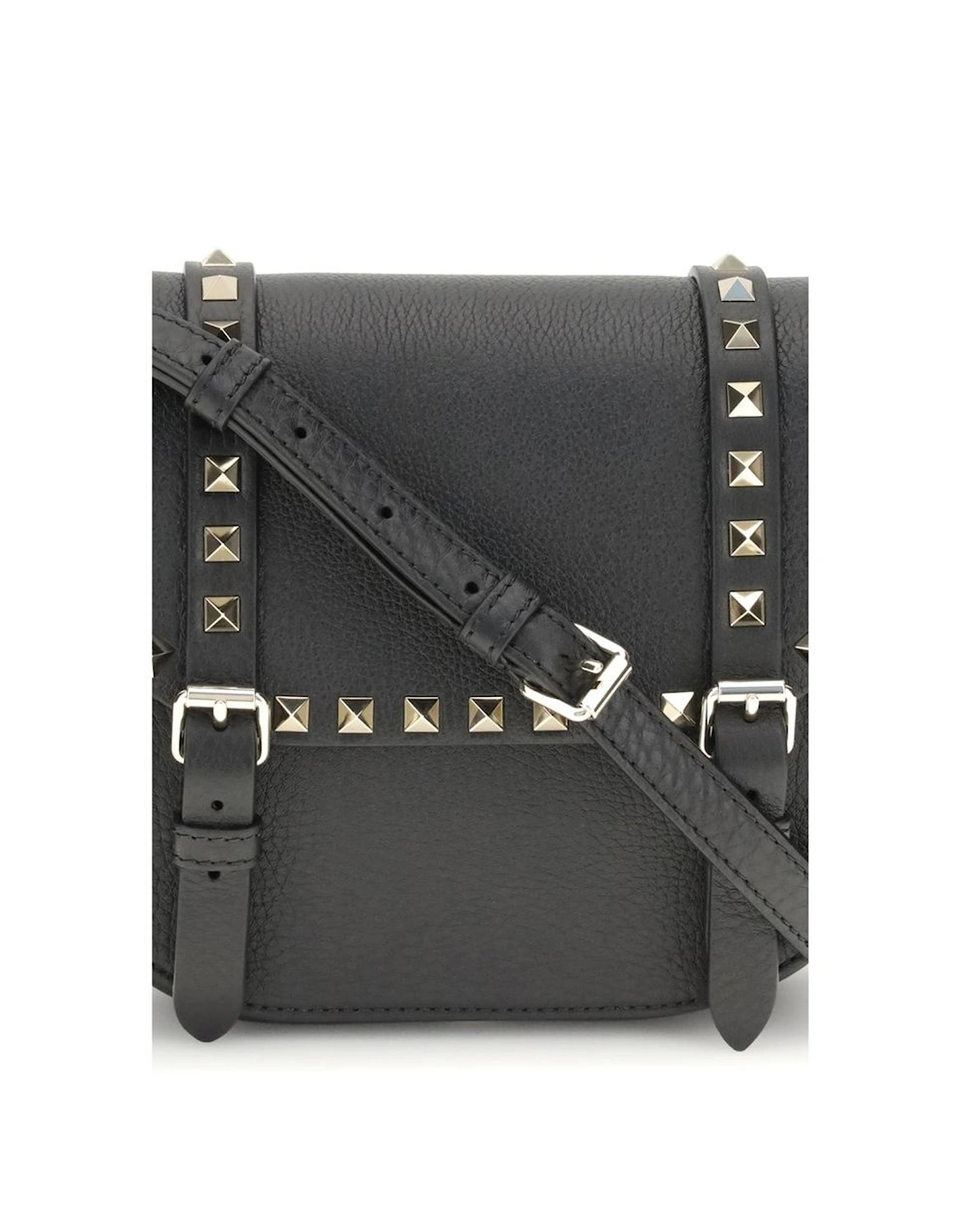 Rockstud Embellished Small Messenger Shoulder Bag Women - Beige