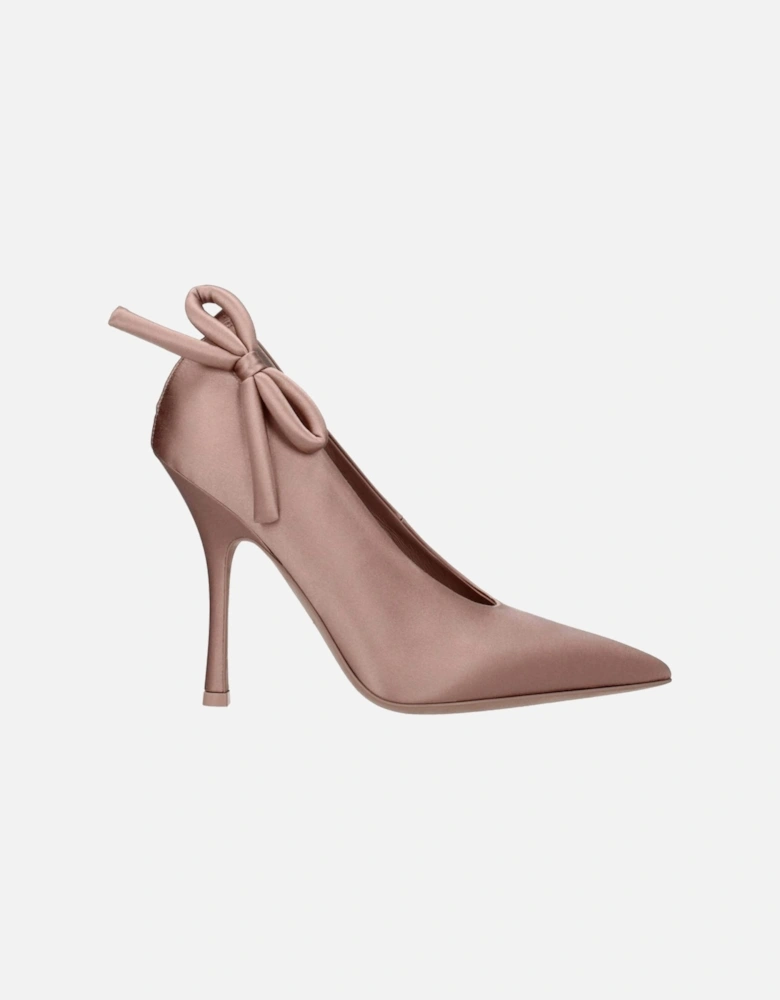 Satin High Heel Pointy Toe Pumps Women - Pink