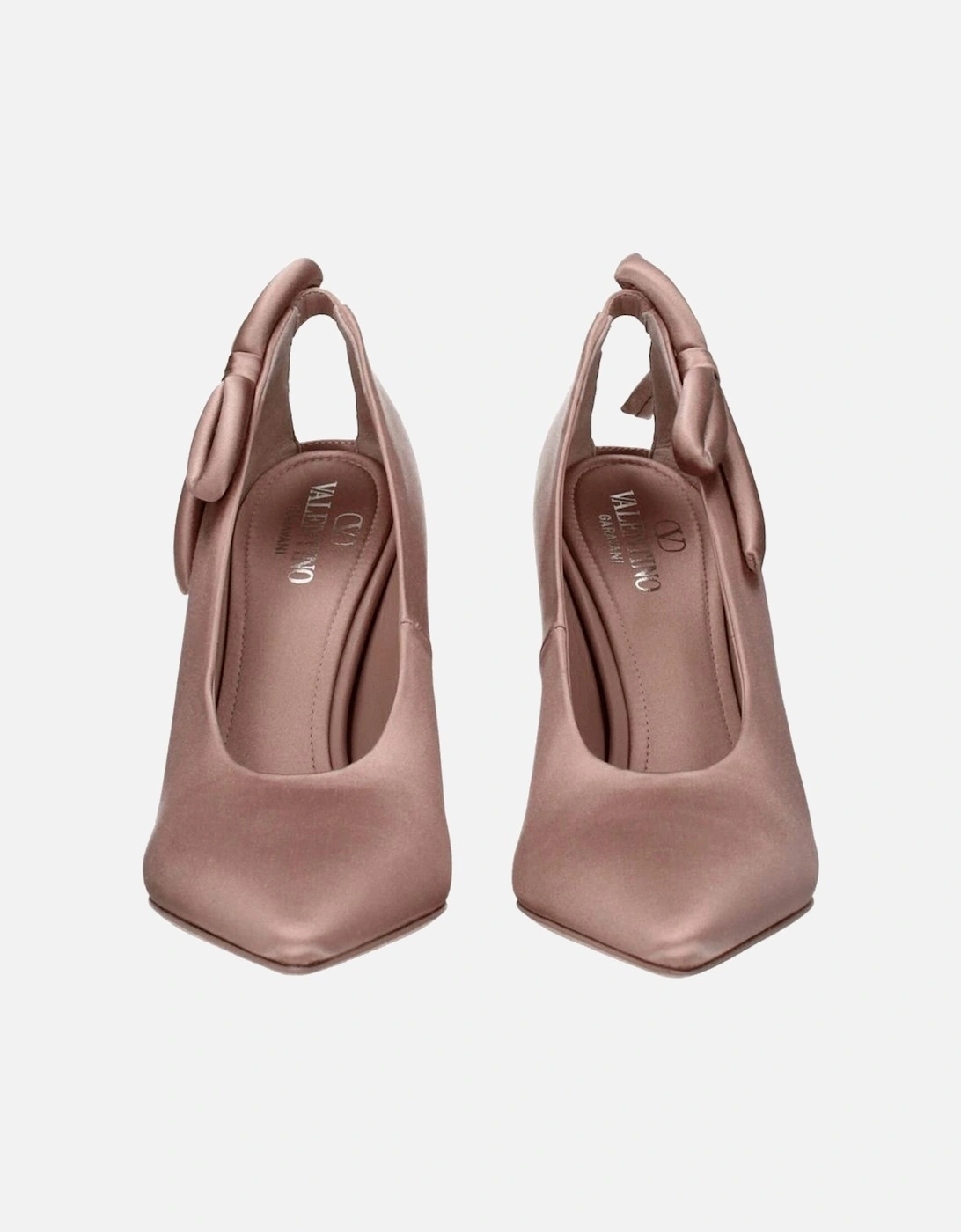 Satin High Heel Pointy Toe Pumps Women - Pink
