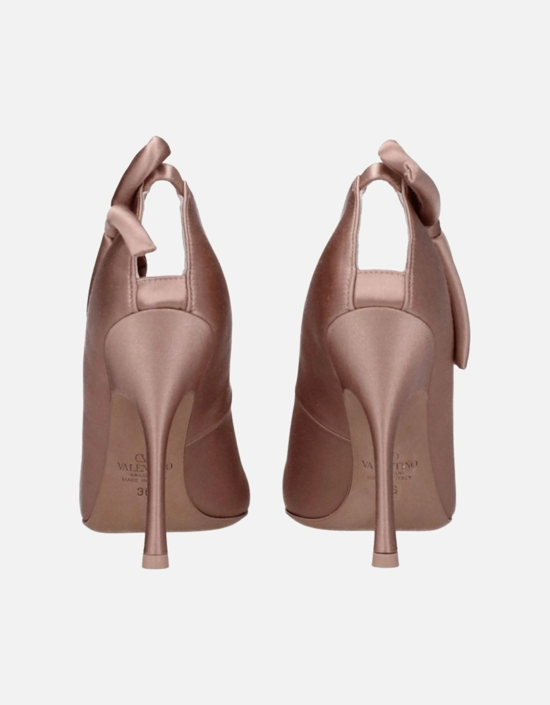 Satin High Heel Pointy Toe Pumps Women - Pink