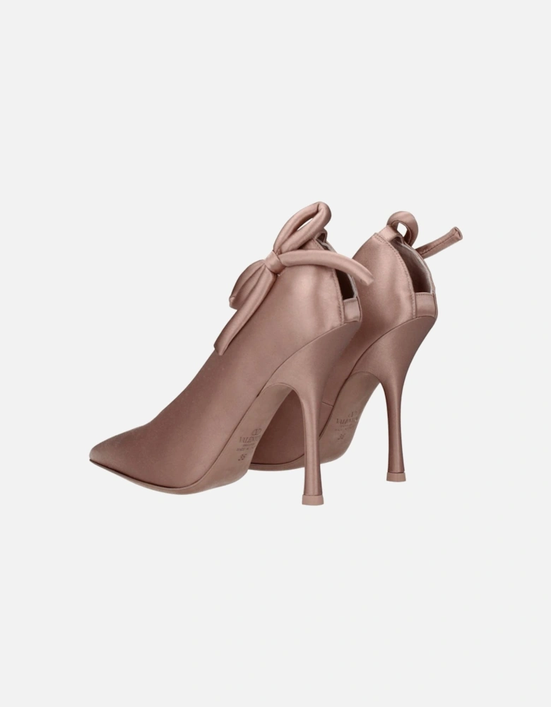Satin High Heel Pointy Toe Pumps Women - Pink
