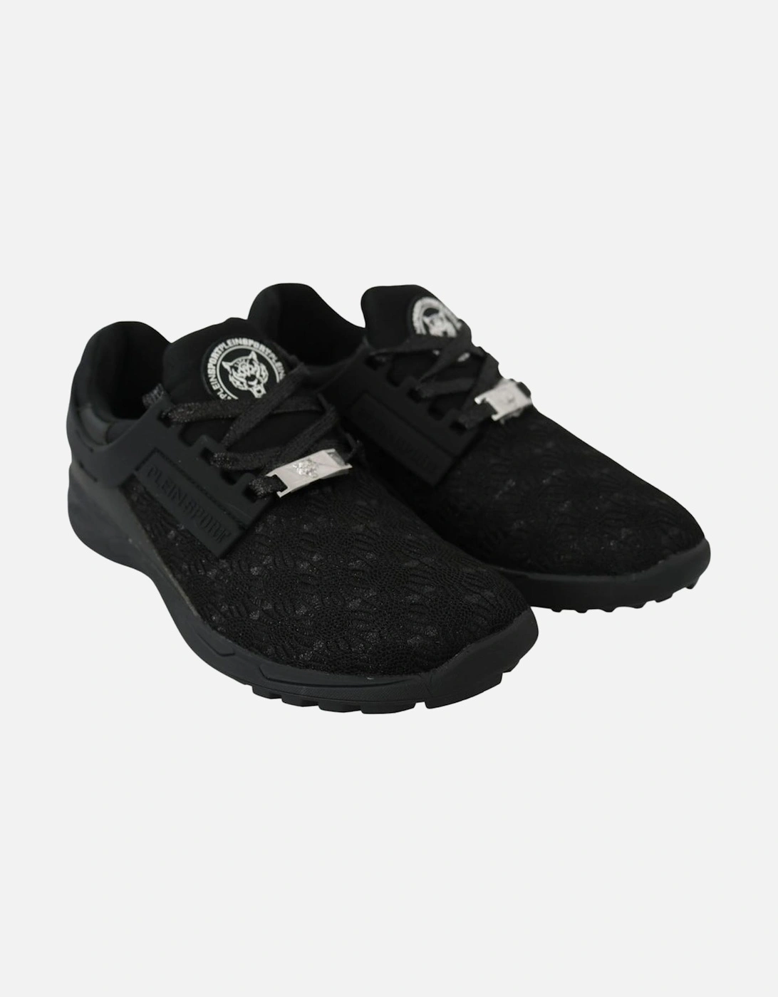 Lace-Up Leather Sneakers Women - Black, 3 of 2