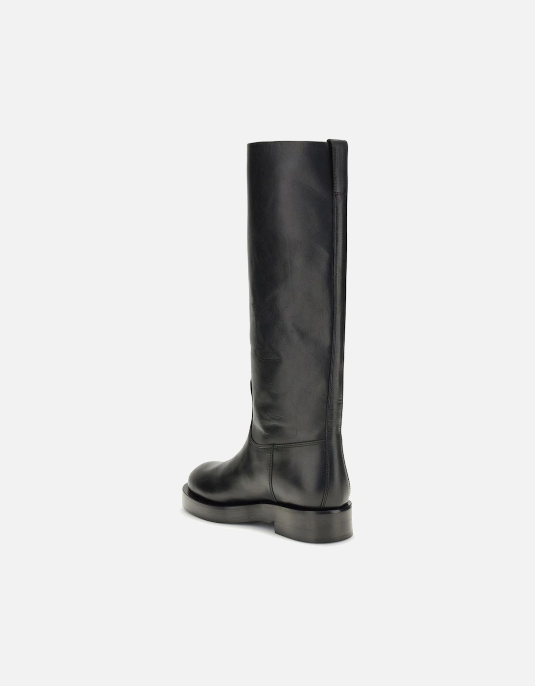 Soft Leather Napa Knee-High Boots Women - Black