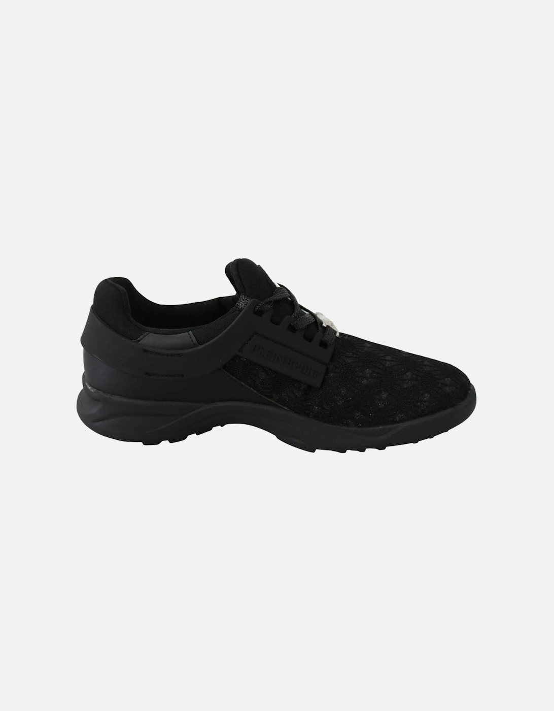 Lace-Up Leather Sneakers Women - Black