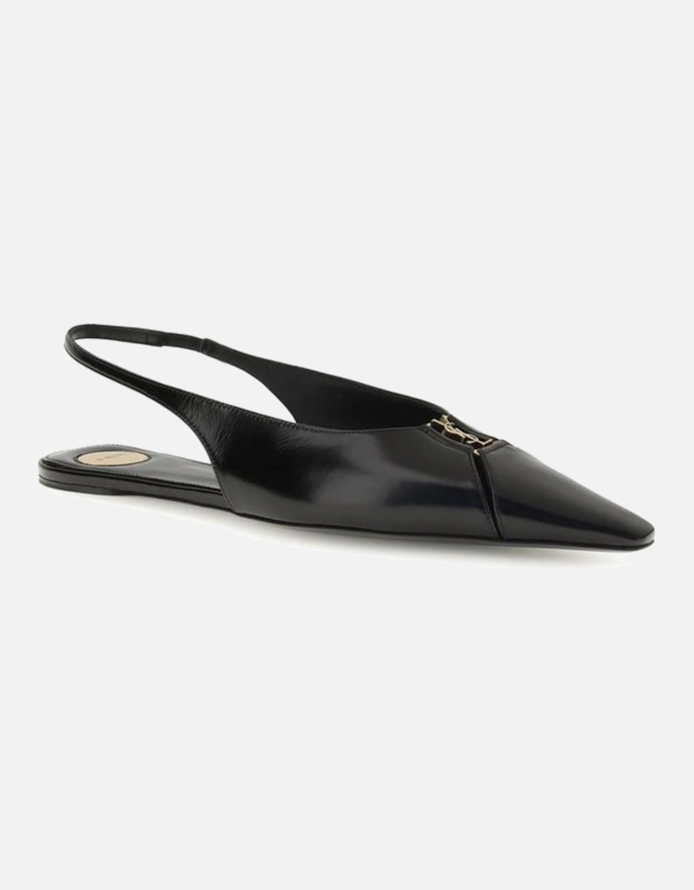 Babylon Ballerinas with Bronze Signature Detailing Women - Black Shoes