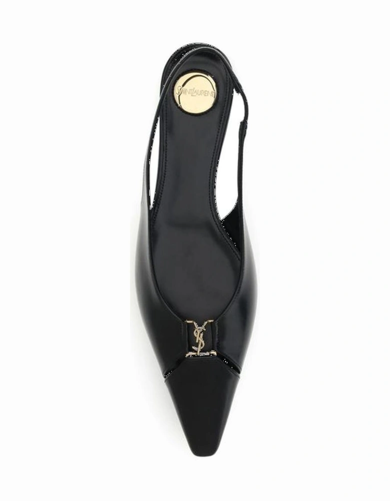 Babylon Ballerinas with Bronze Signature Detailing Women - Black Shoes
