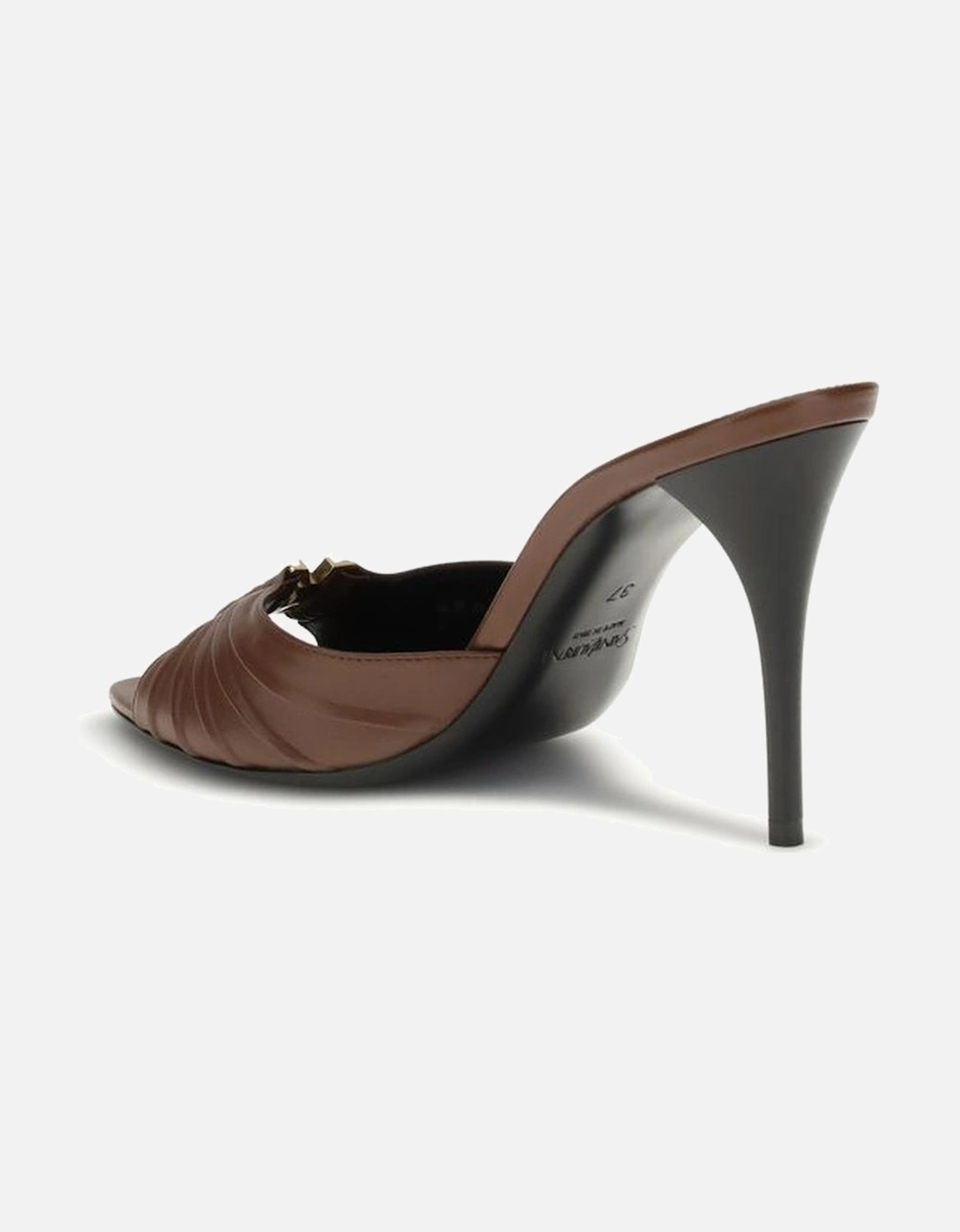 Babylon Mule Sandals with Ruched Upper Women - Brown