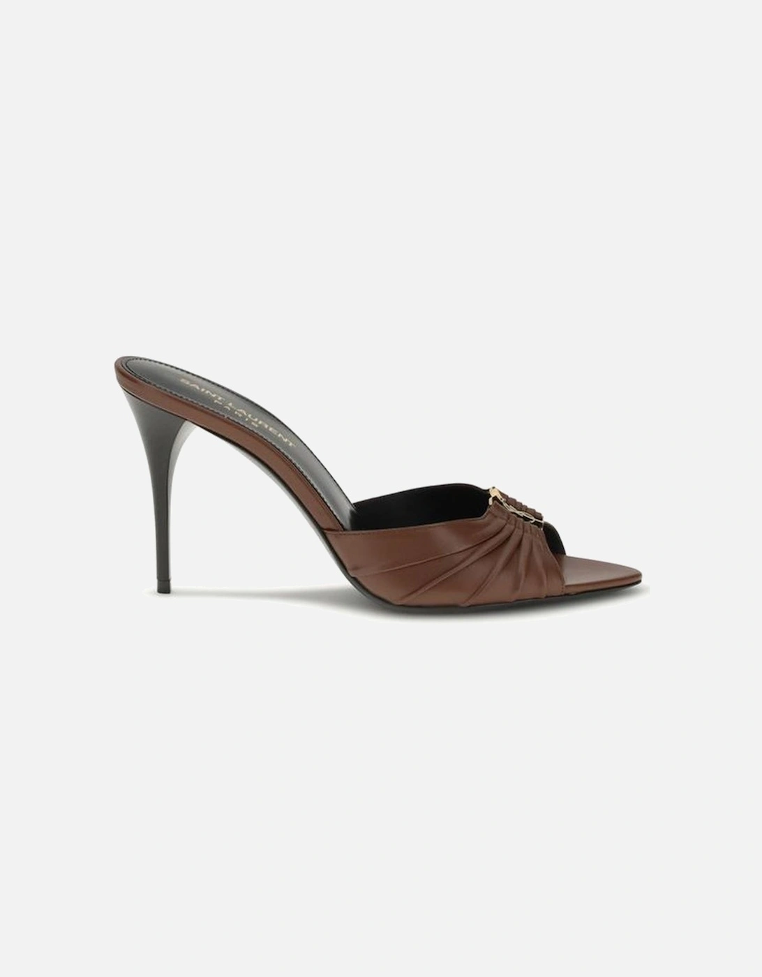 Babylon Mule Sandals with Ruched Upper Women - Brown, 5 of 4