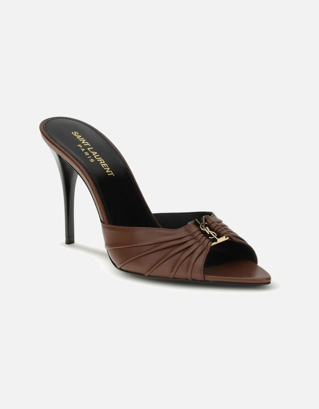 Babylon Mule Sandals with Ruched Upper Women - Brown