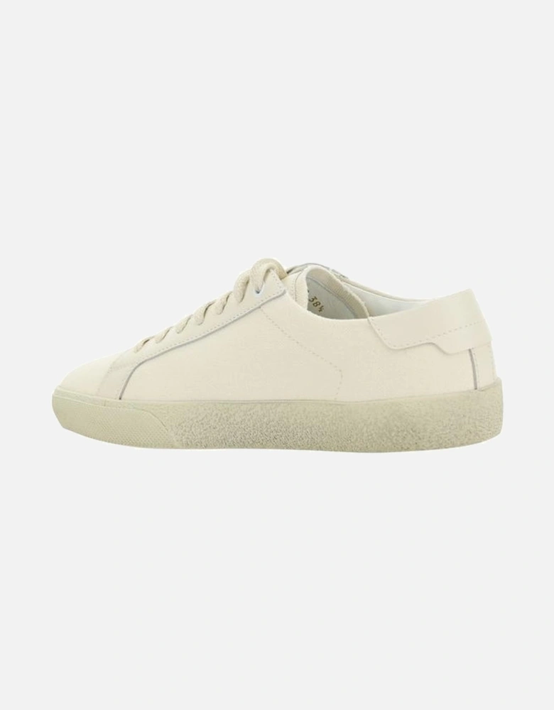 Cotton Sneakers with Crater-Effect Sole Women - White