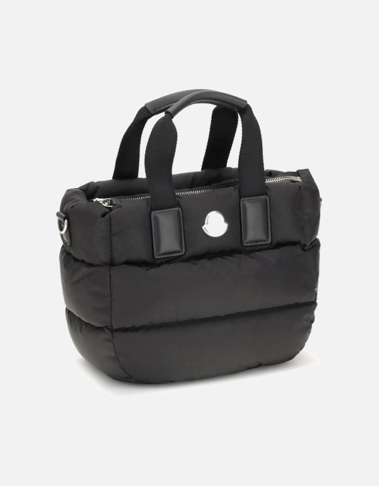 Water-Repellent Nylon Mini Tote Bag Women - Black Shoulder Bags