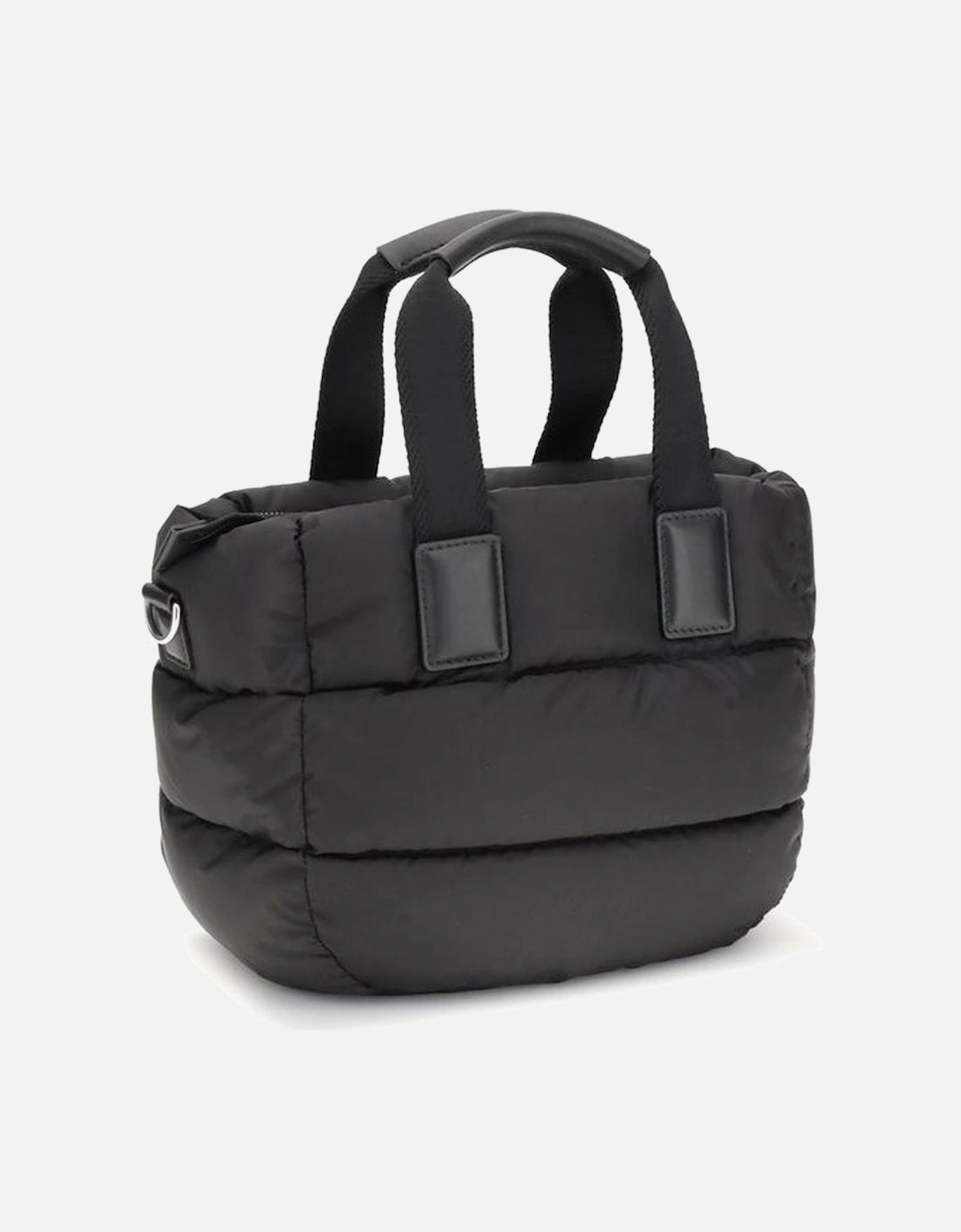 Water-Repellent Nylon Mini Tote Bag Women - Black Shoulder Bags