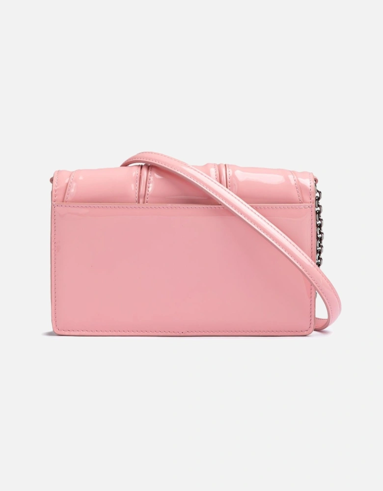 GT Patent Leather Bag with Chain Women - Pink Clutch Bags
