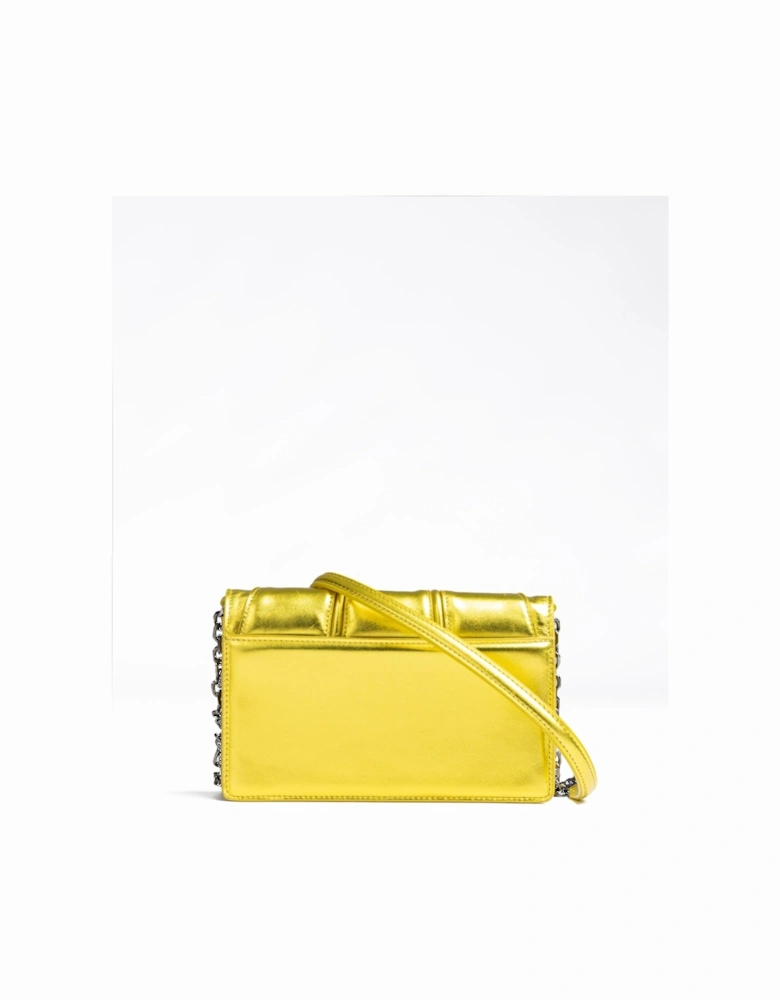 Metal GT Patent Leather Bag with Chain Women - Metal Yellow Clutch