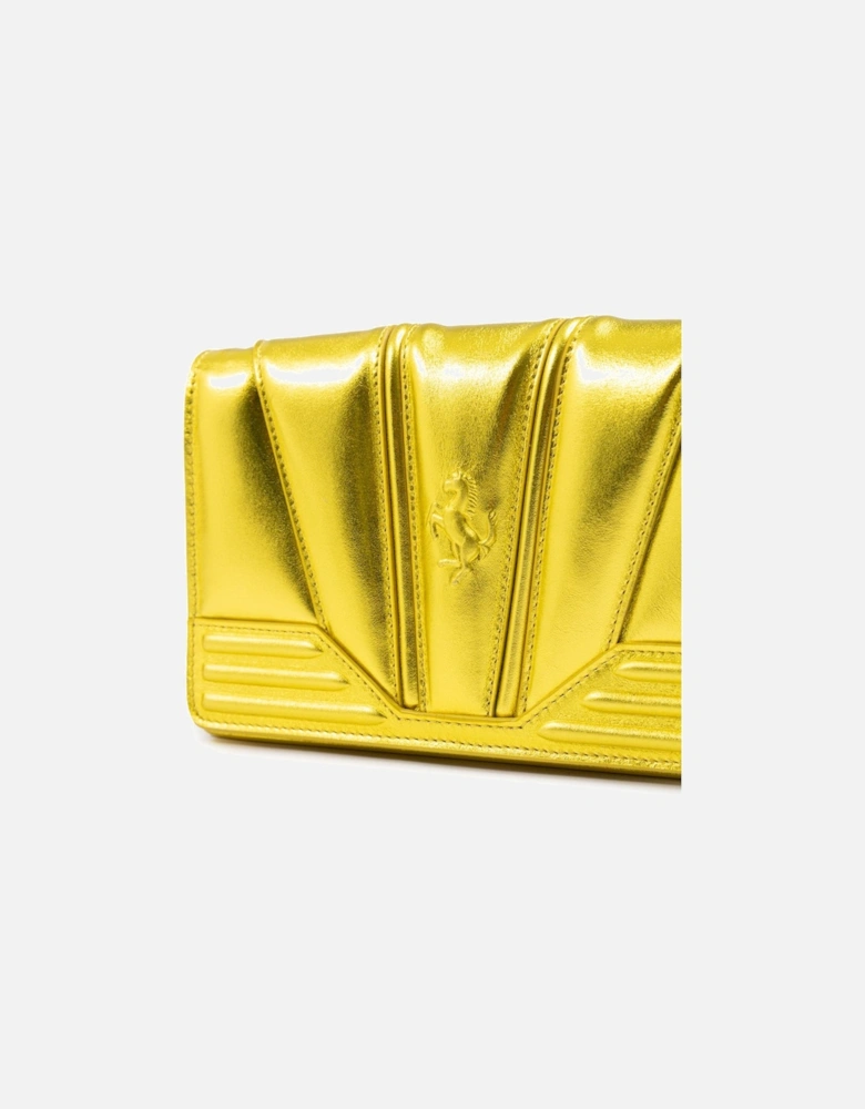 Metal GT Patent Leather Bag with Chain Women - Metal Yellow Clutch
