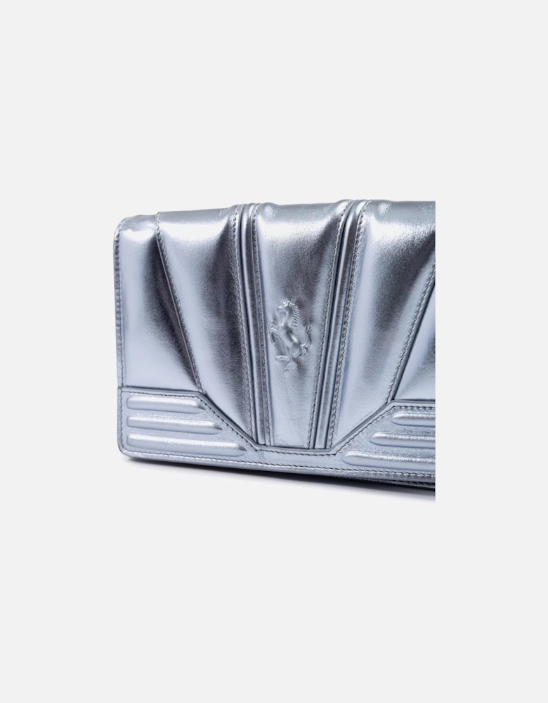 Patent Leather Bag with Chain and Prancing Horse Detail Women - Metal