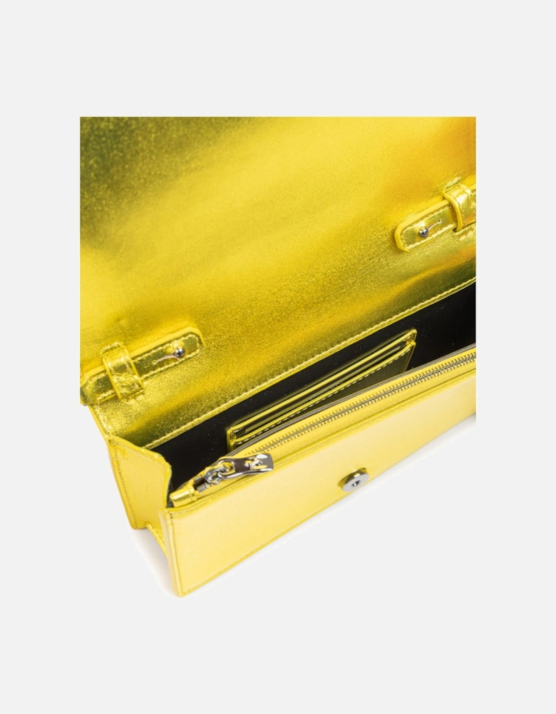 Metal GT Patent Leather Bag with Chain Women - Metal Yellow Clutch