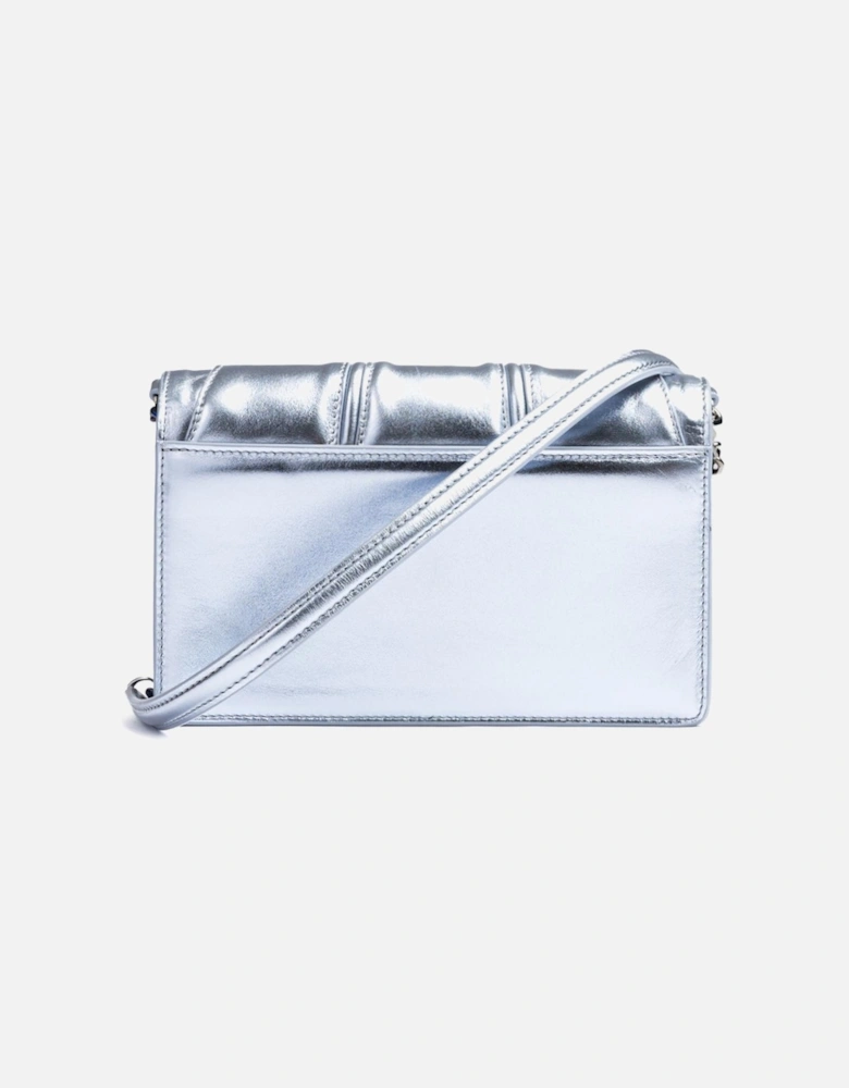 Patent Leather Bag with Chain and Prancing Horse Detail Women - Metal