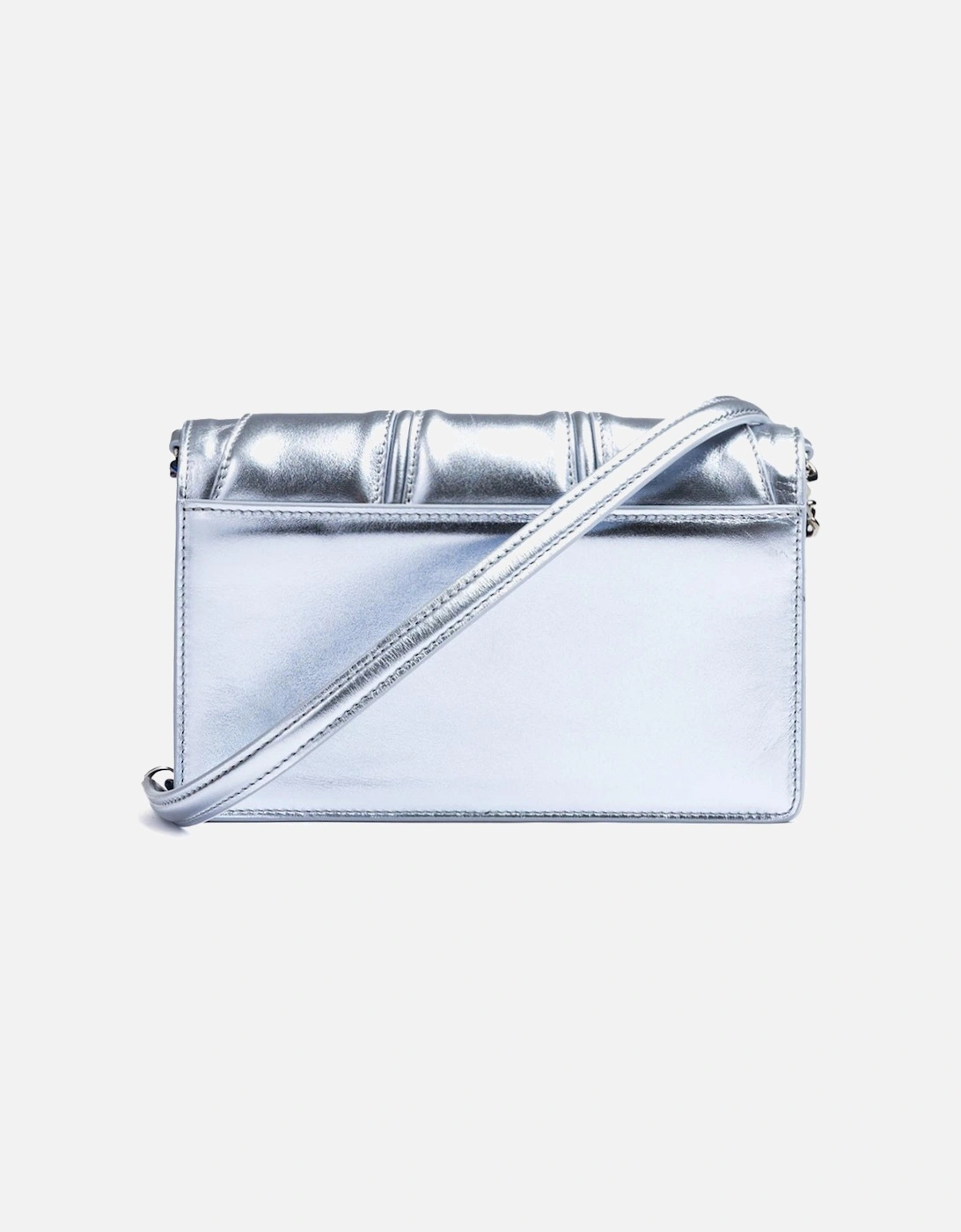 Patent Leather Bag with Chain and Prancing Horse Detail Women - Metal