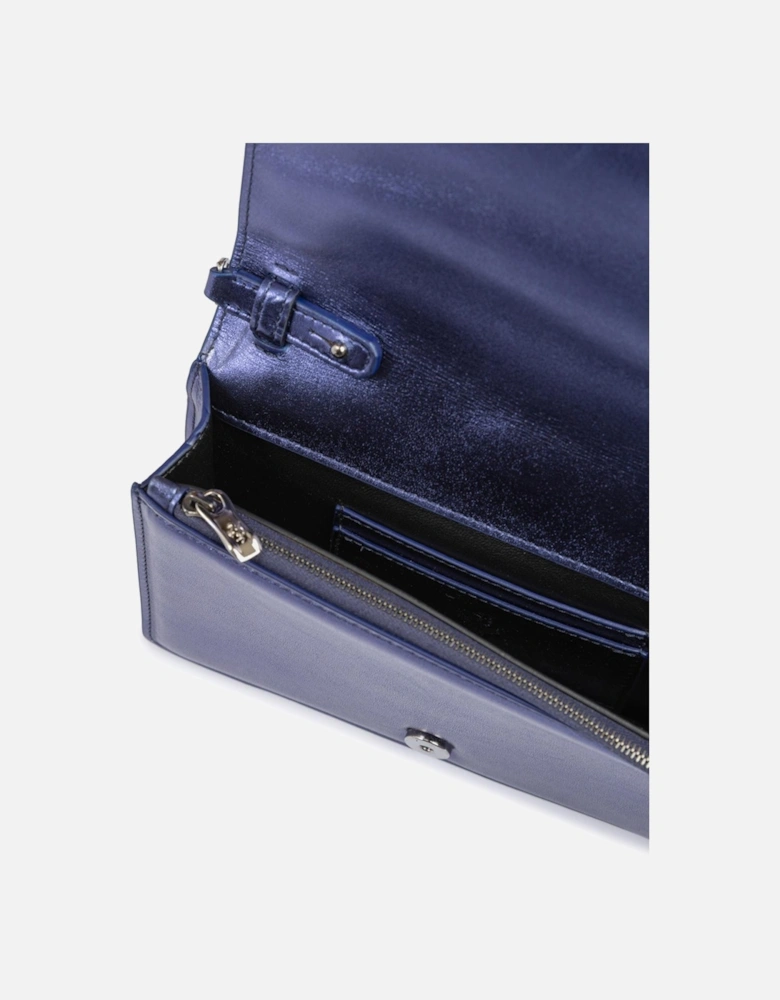 Patent Leather Bag with Chain and Prancing Horse Detail Women - Metal