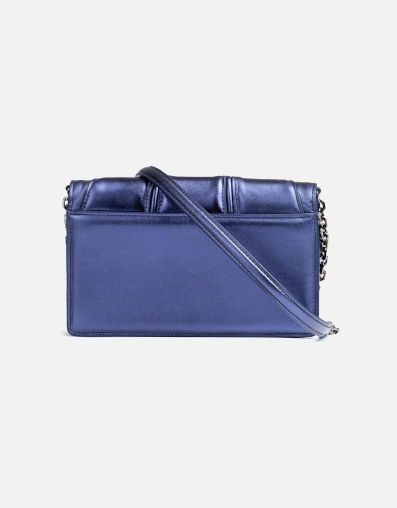 Patent Leather Bag with Chain and Prancing Horse Detail Women - Metal