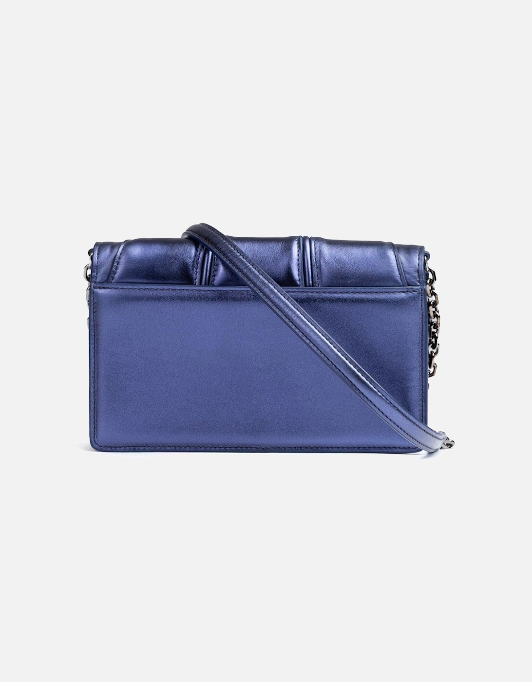 Patent Leather Bag with Chain and Prancing Horse Detail Women - Metal