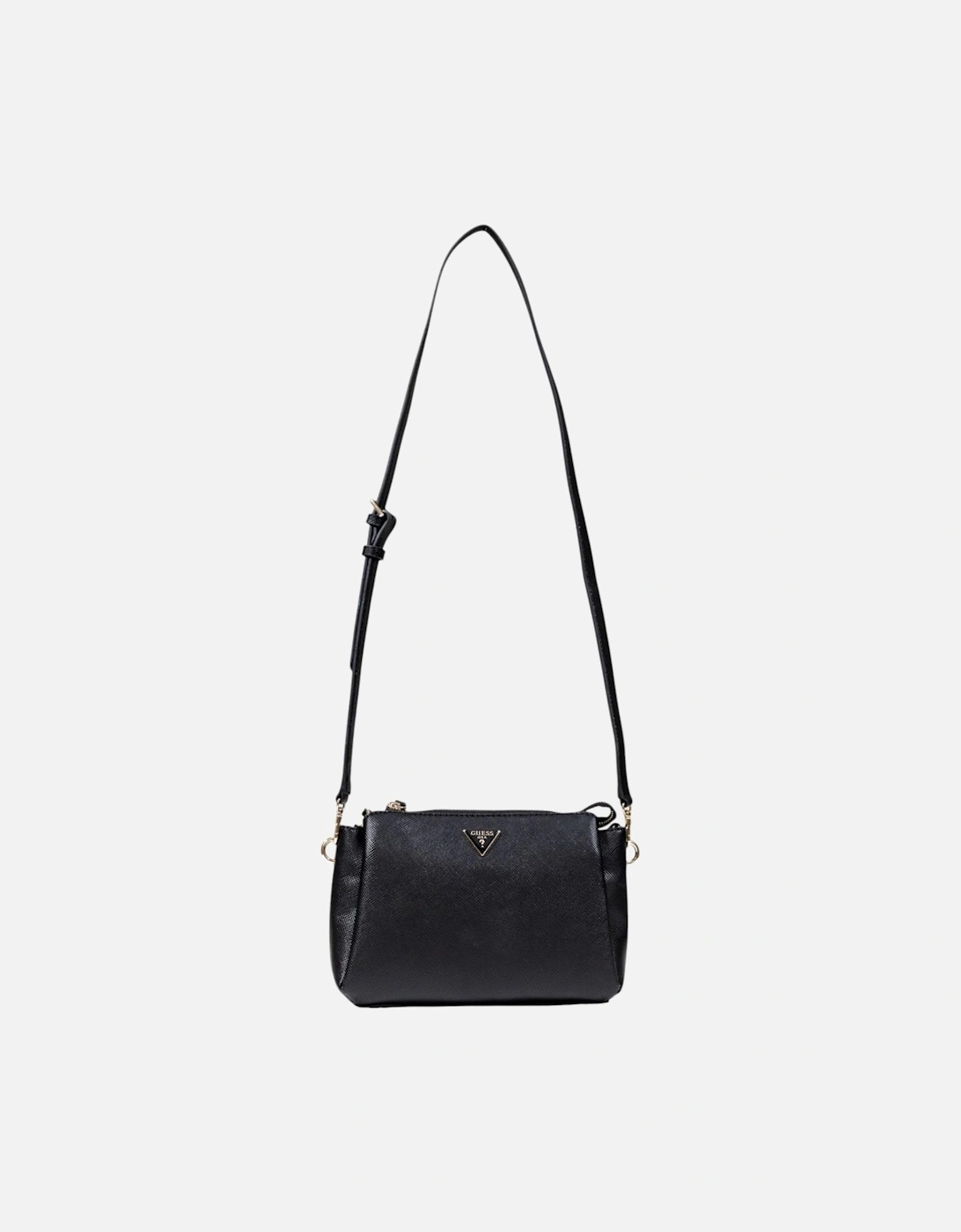 Shoulder Bag with Front Pockets and Zip Fastening Women - Black, 4 of 3