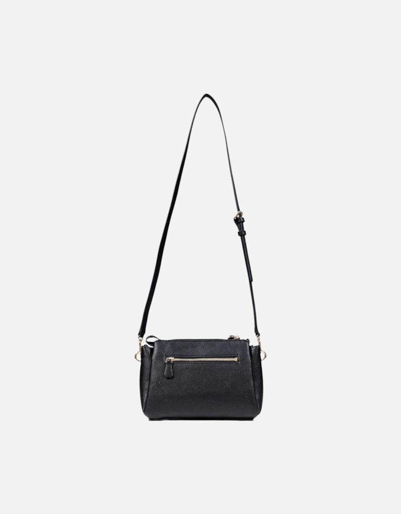 Shoulder Bag with Front Pockets and Zip Fastening Women - Black