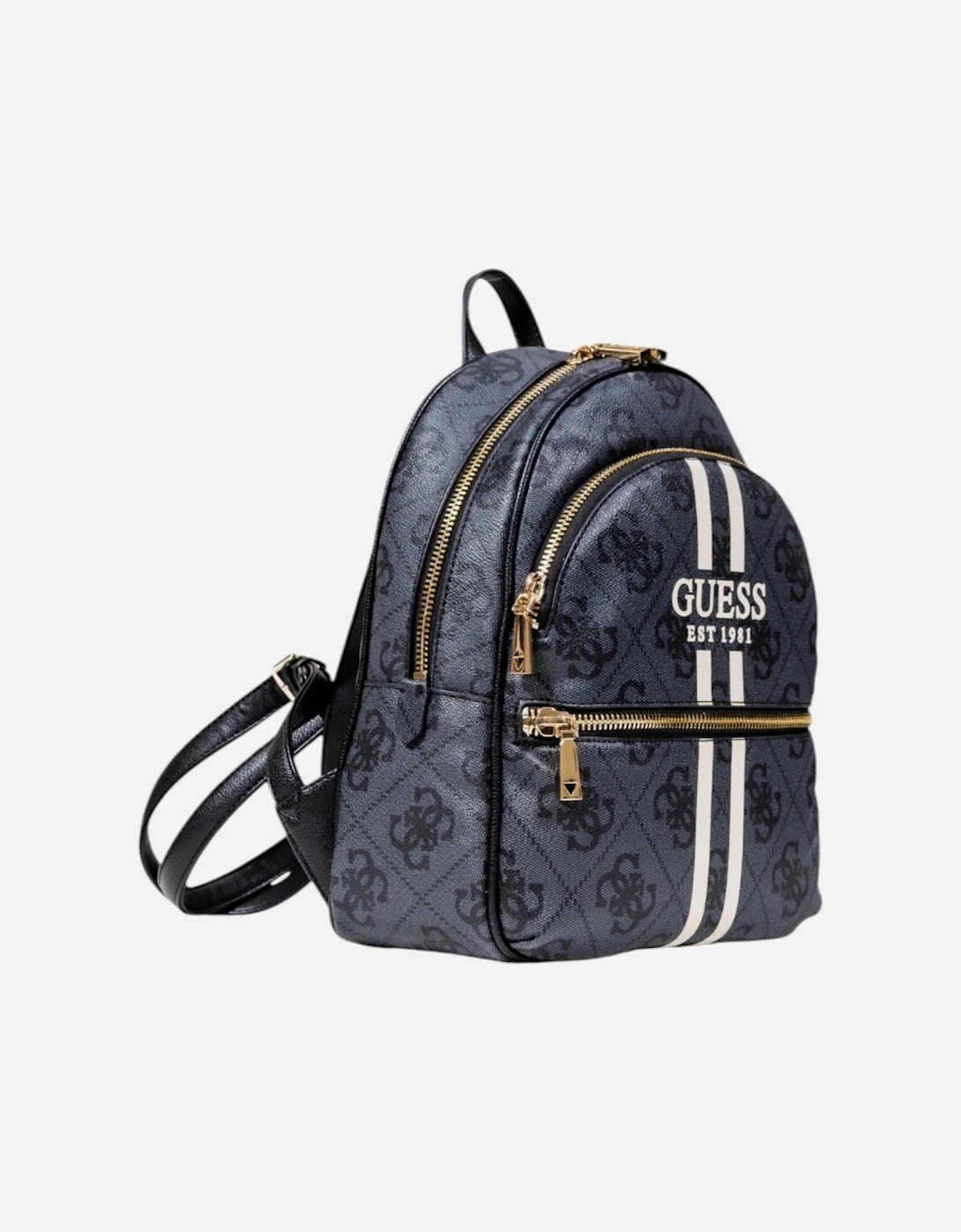 Printed Rucksack with Zip Fastening and Pockets Women - Black Bags