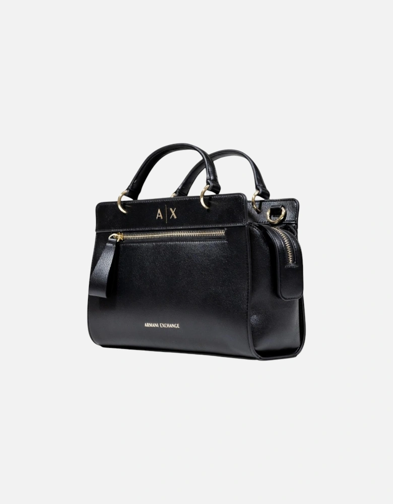 Handbag with Zip and Shoulder Strap Women - Black Bags