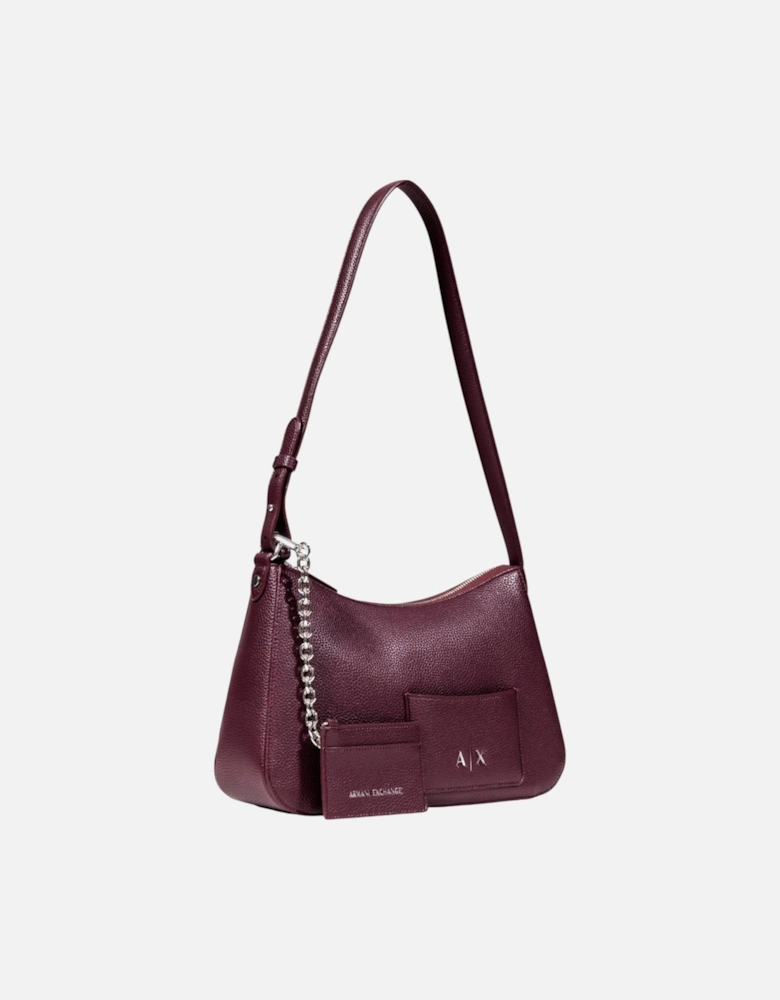 Handbag with Zip and Inside Pockets Women - Bordeaux Bags