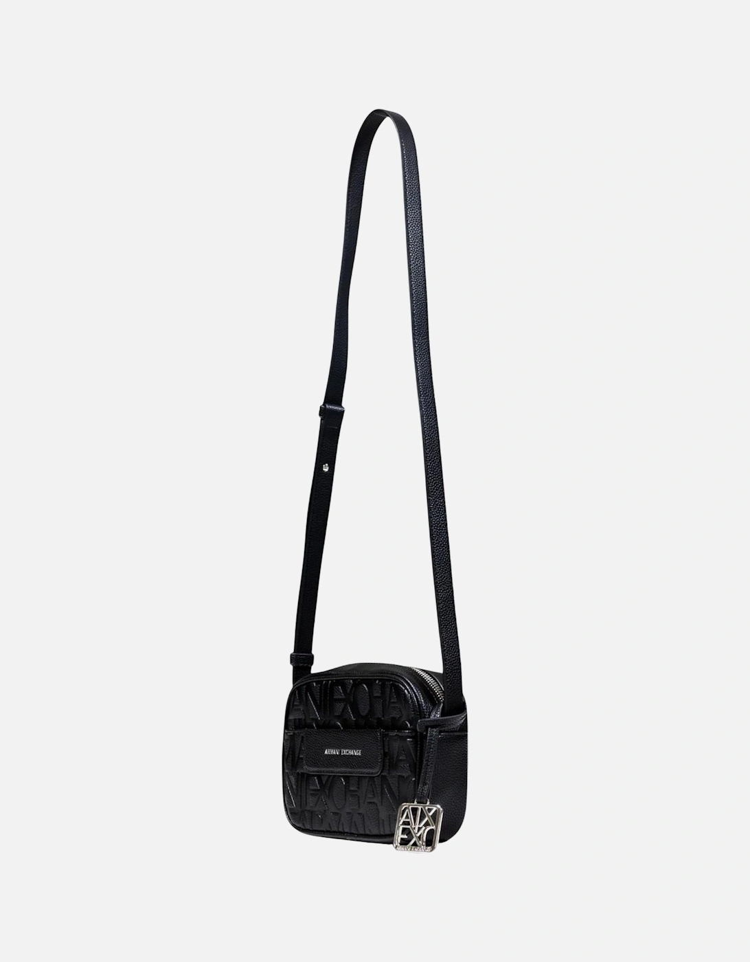 Polyester Shoulder Bag with Zip Women - Black