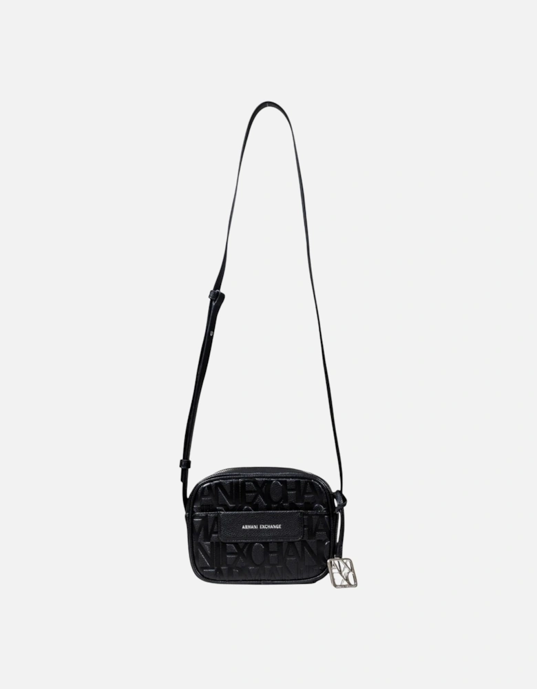 Polyester Shoulder Bag with Zip Women - Black