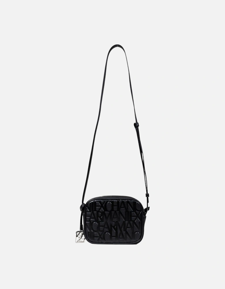 Polyester Shoulder Bag with Zip Women - Black