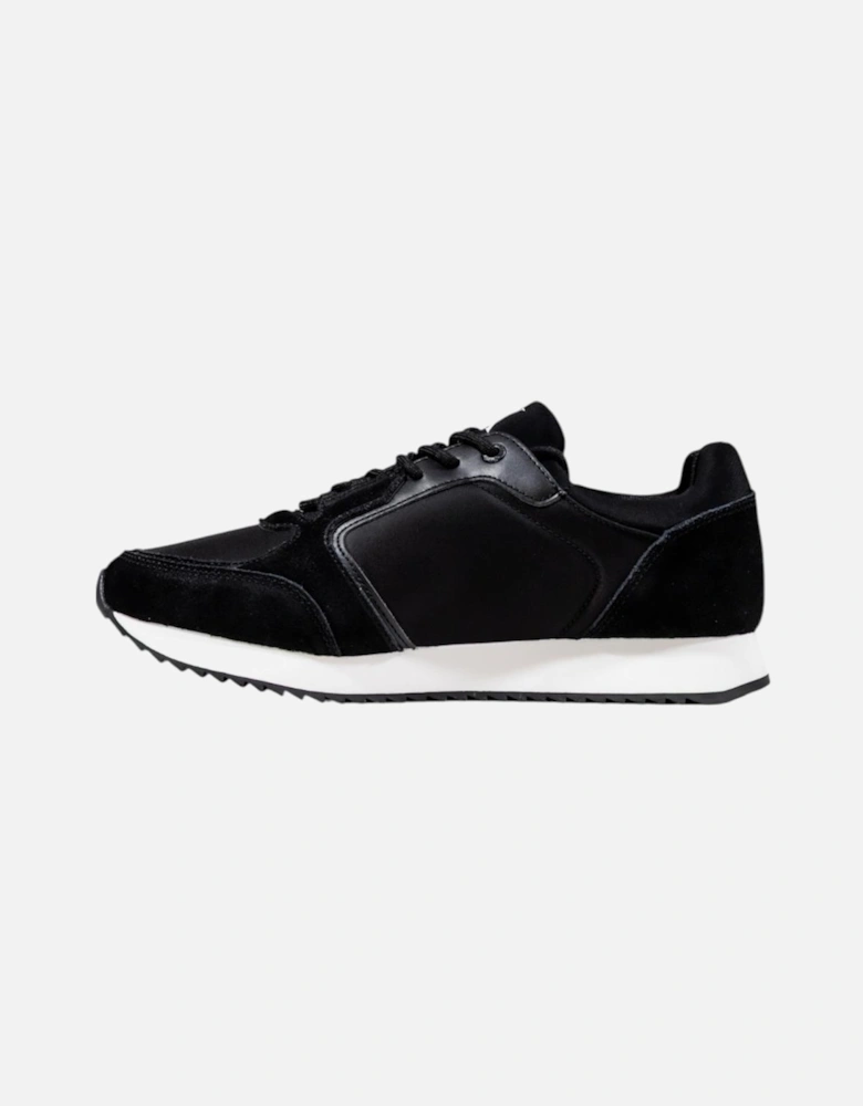 Slip-On Sporty Sneakers with Laces Women - Black