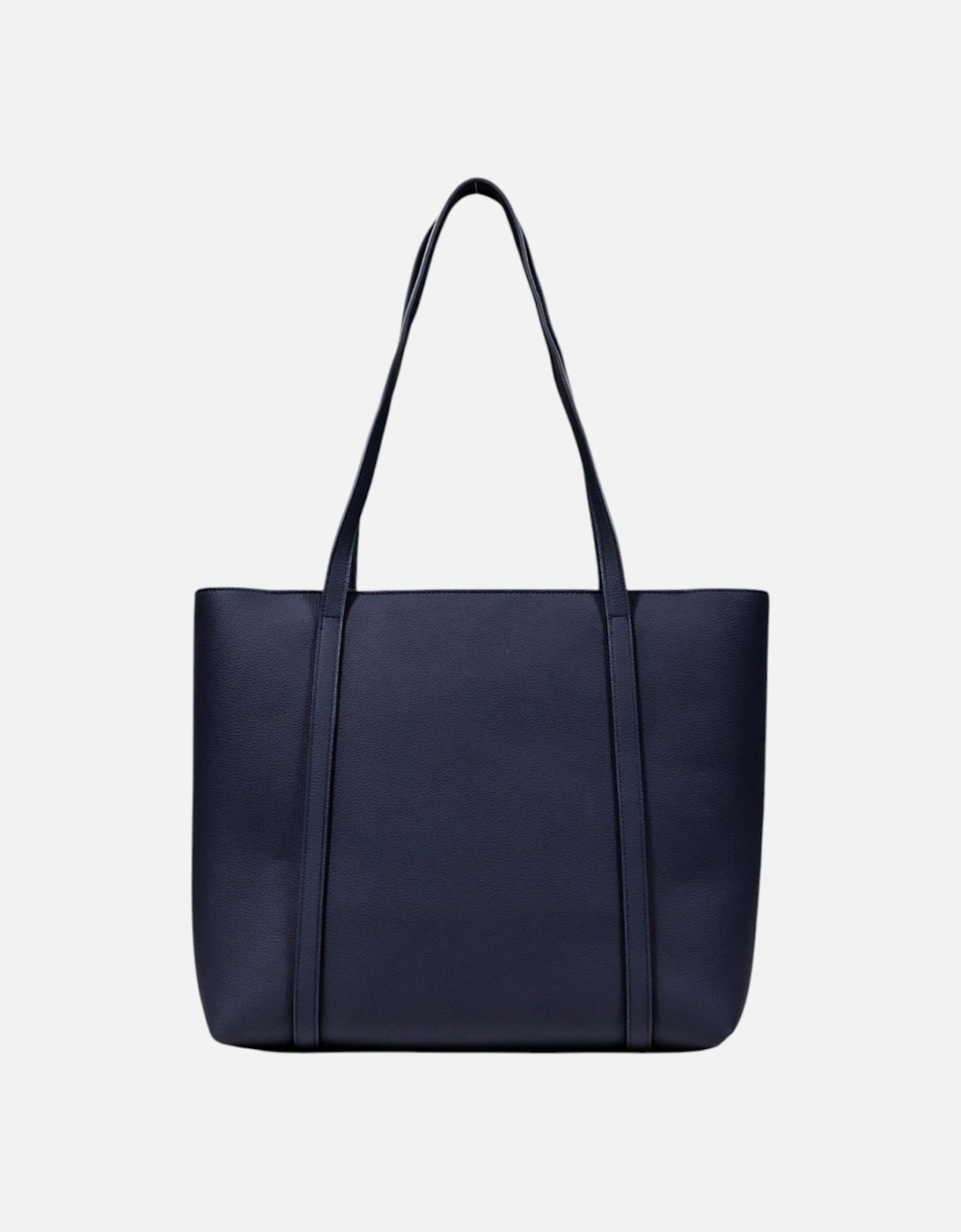 Button Fastening Bag with Inside Pockets Women - Blue