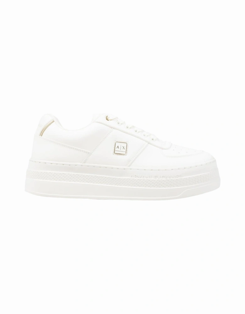 Platform Lace-Up Sneakers Women - White