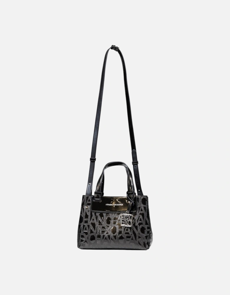 Handbag with Print and Shoulder Strap Women - Black Bags