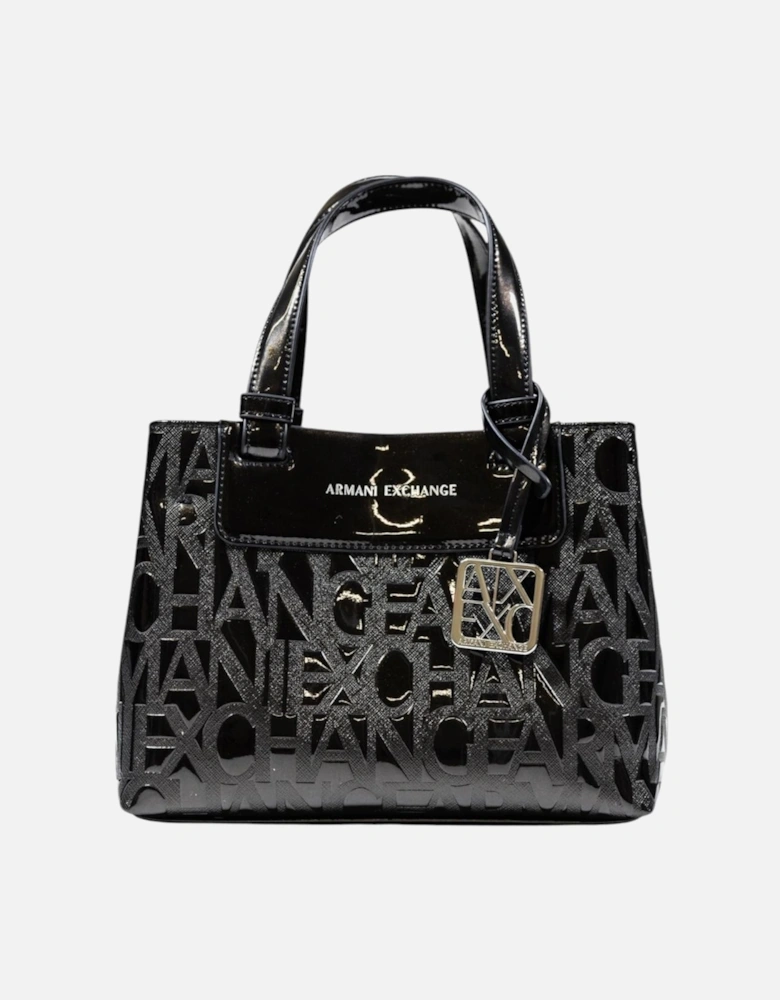 Handbag with Print and Shoulder Strap Women - Black Bags