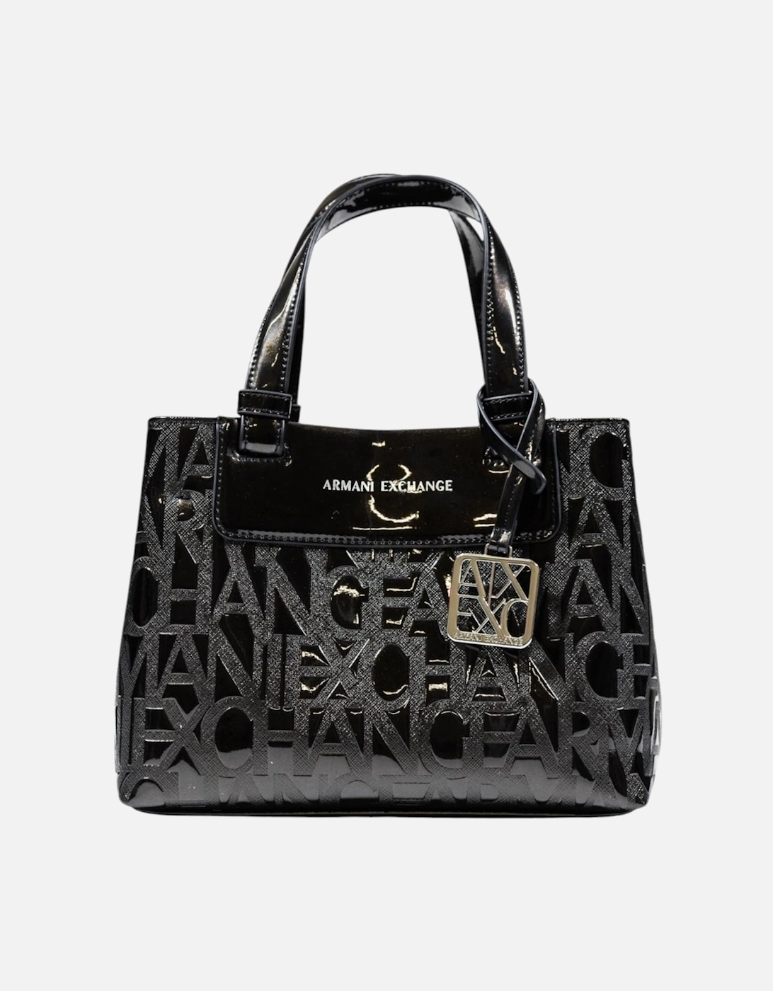 Handbag with Print and Shoulder Strap Women - Black Bags
