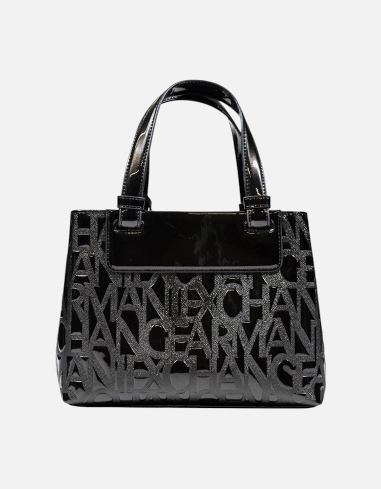 Handbag with Print and Shoulder Strap Women - Black Bags