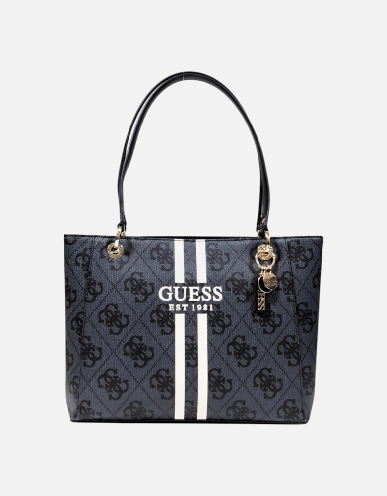 Printed Handbag with Zip Fastening Women - Grey Bags